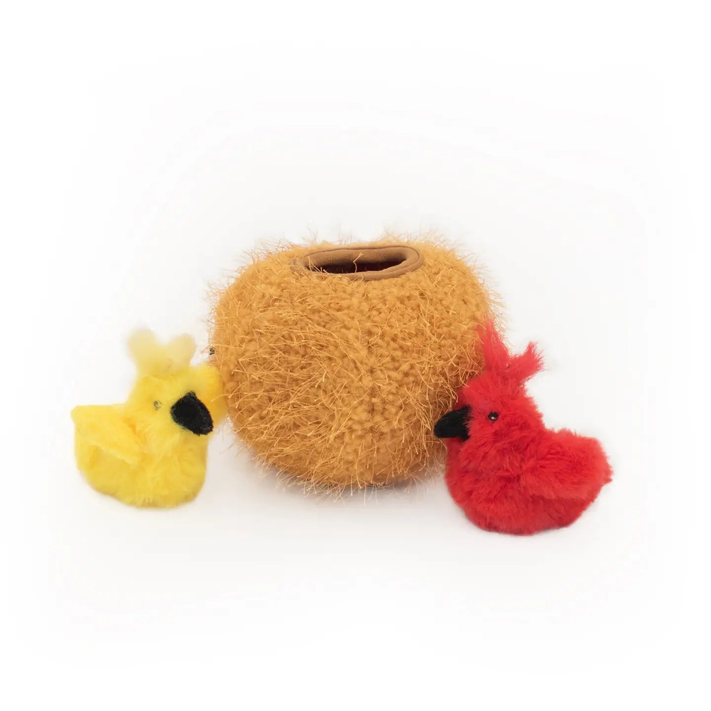 Zippy claws burrow birds in nest cat toy