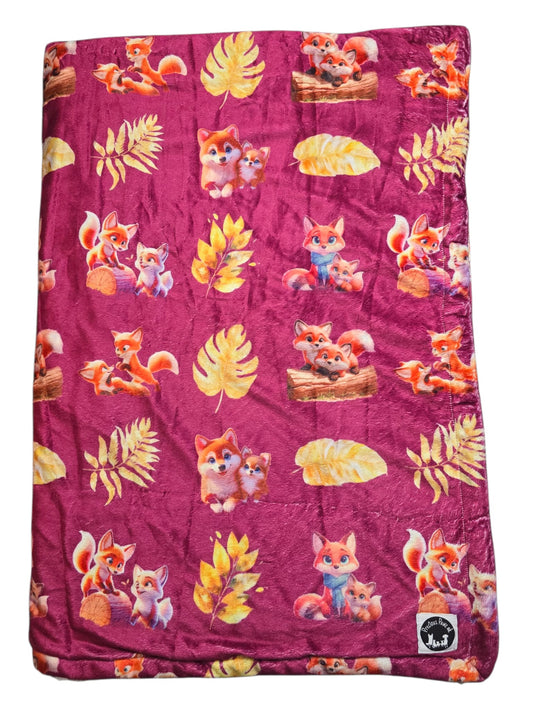 Mystical Fox Meadows snuggle blanket