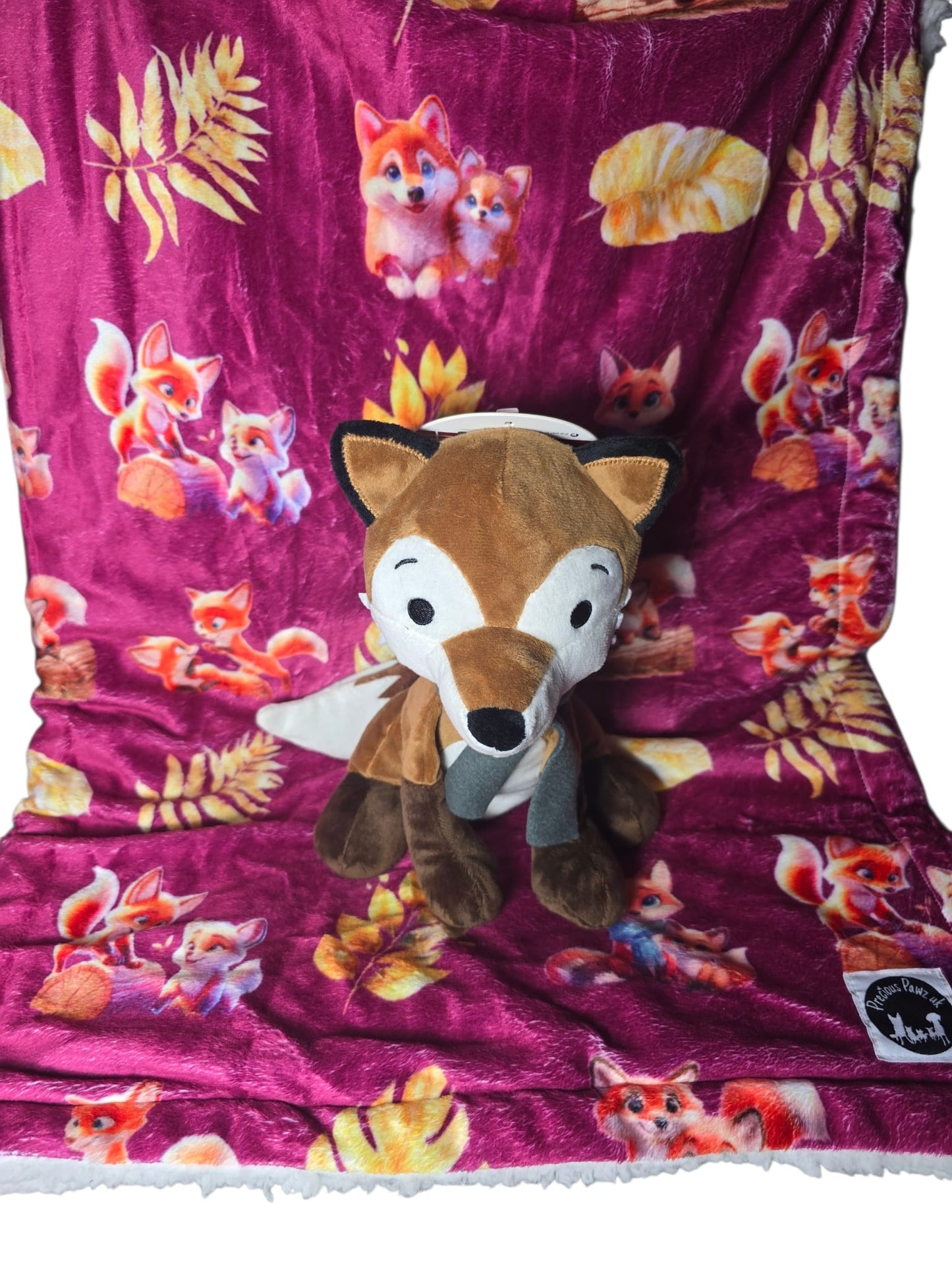 Mystical Fox Meadows Snuggle Blanket and Fox Toy Bundle