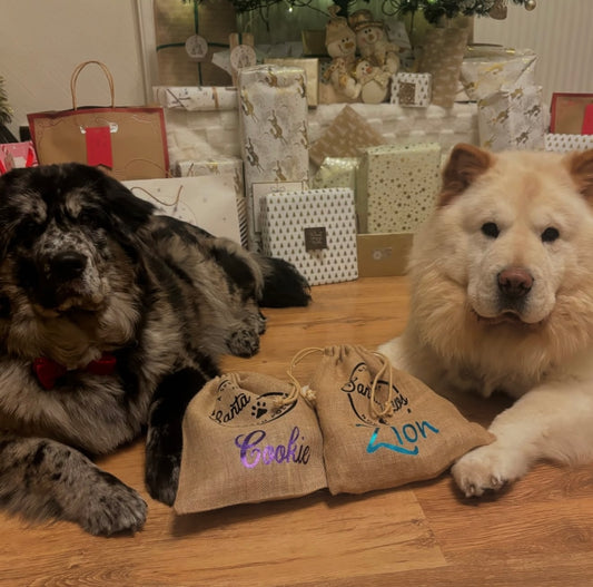Santa Paws Personlised goody sack