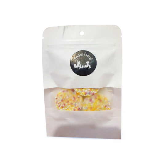 Dog chocolate white jazzles
