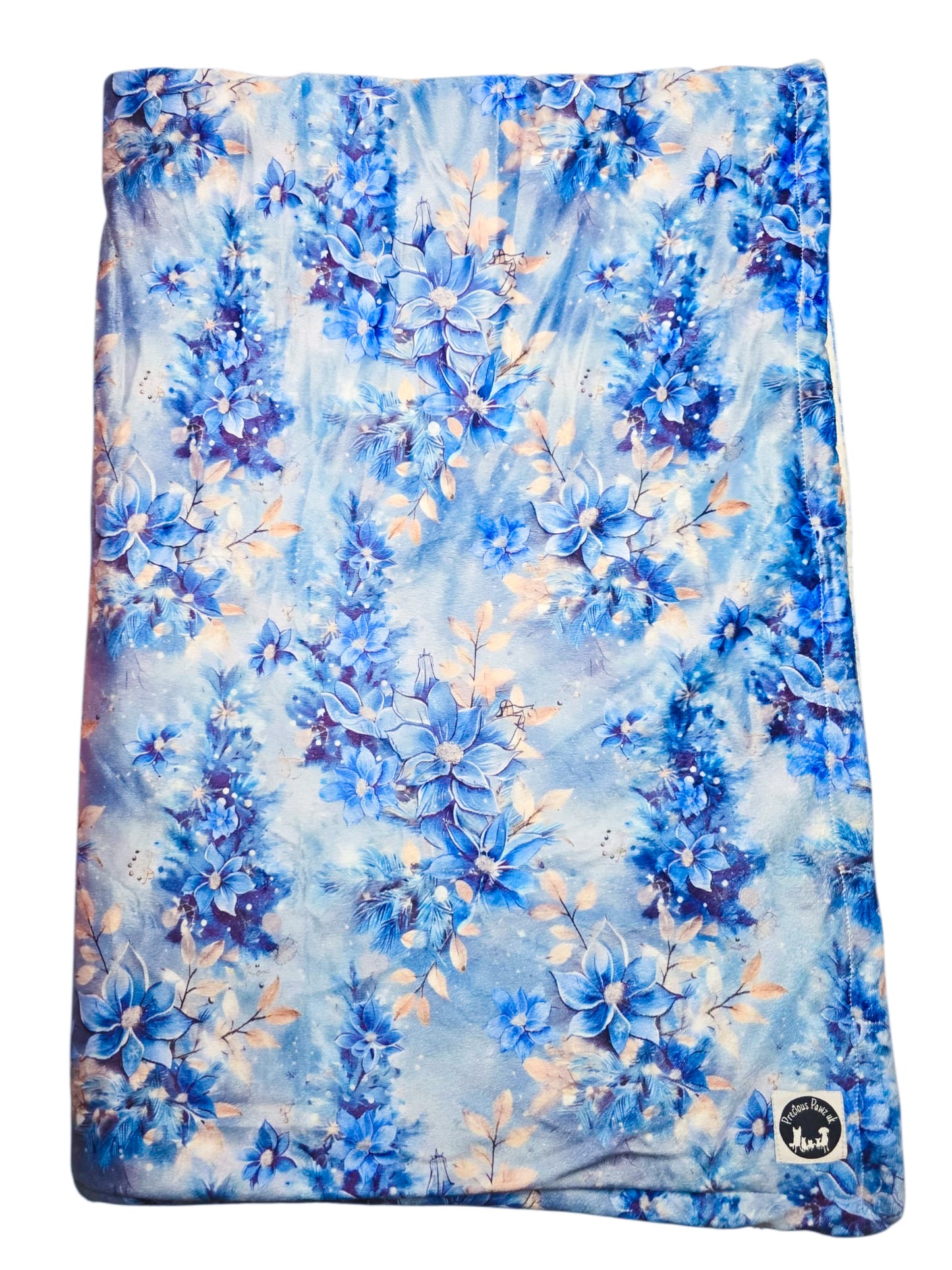 Frosty Floral Snuggle Blanket