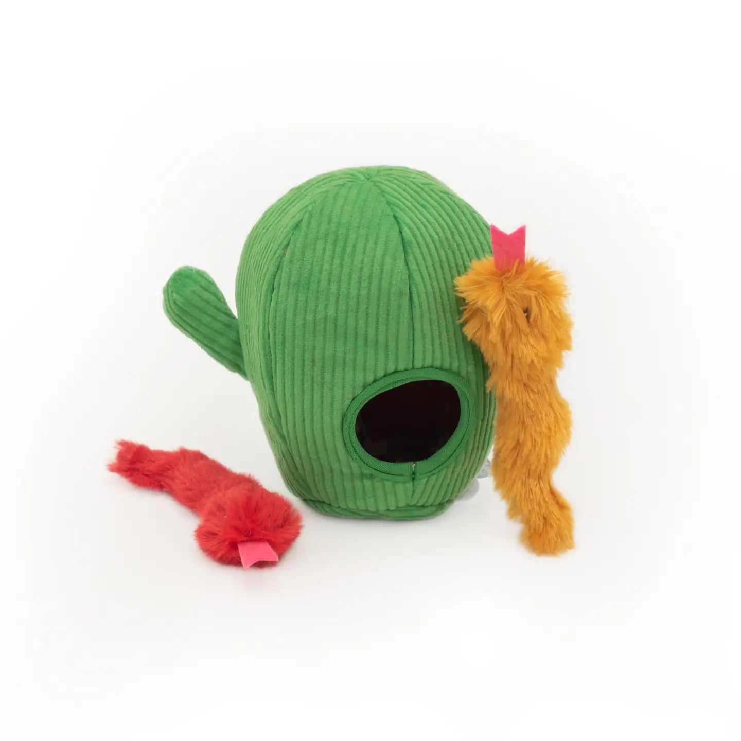 Zippy claws burrow snakes in cactus cat toy