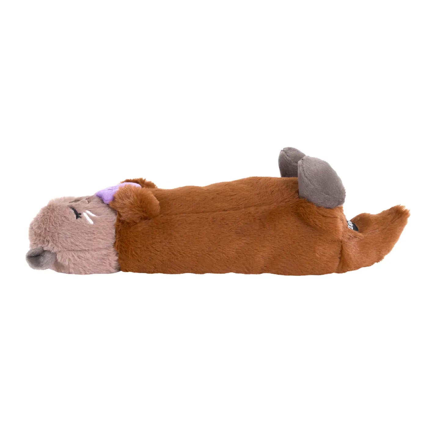 Zippy Snooziez Shhhqueaker Otter dog toy