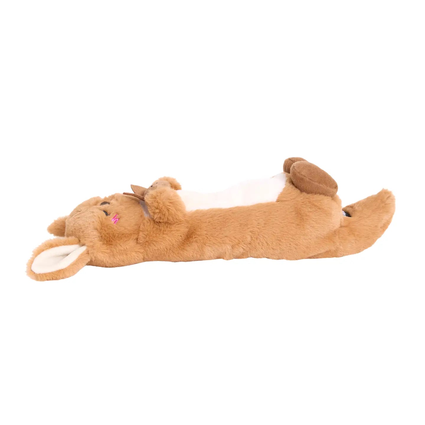 Zippy Snooziez Shhhqueaker Kangaroo dog toy