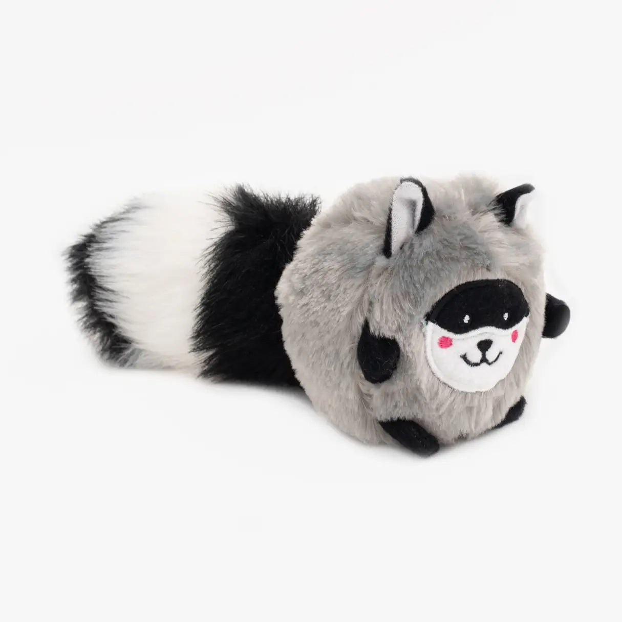 Zippy paws Raccon bush throw dog toy