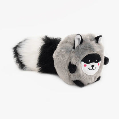 Zippy paws Raccoon Bush Throw Dog Toy