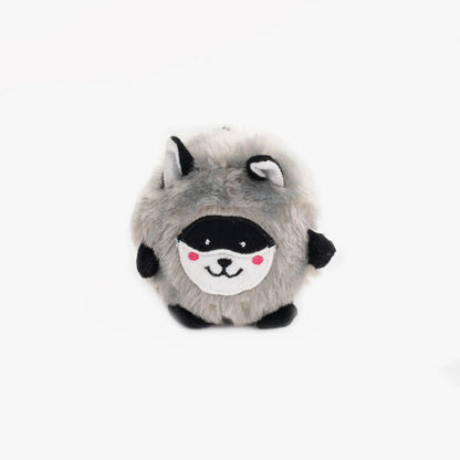 Zippy paws Raccoon Bush Throw Dog Toy
