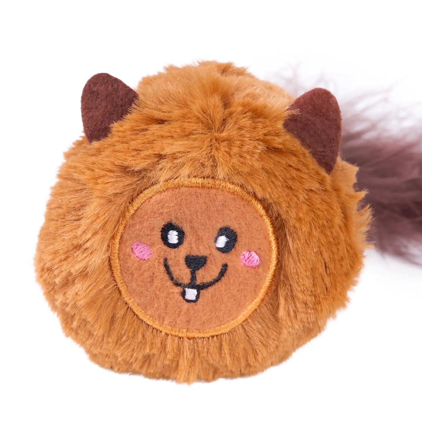 Zippy claws refillablez squirrel bushy throw cat toy