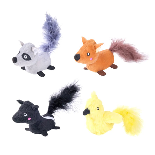 Zippy claws 4 pack critters cat toy