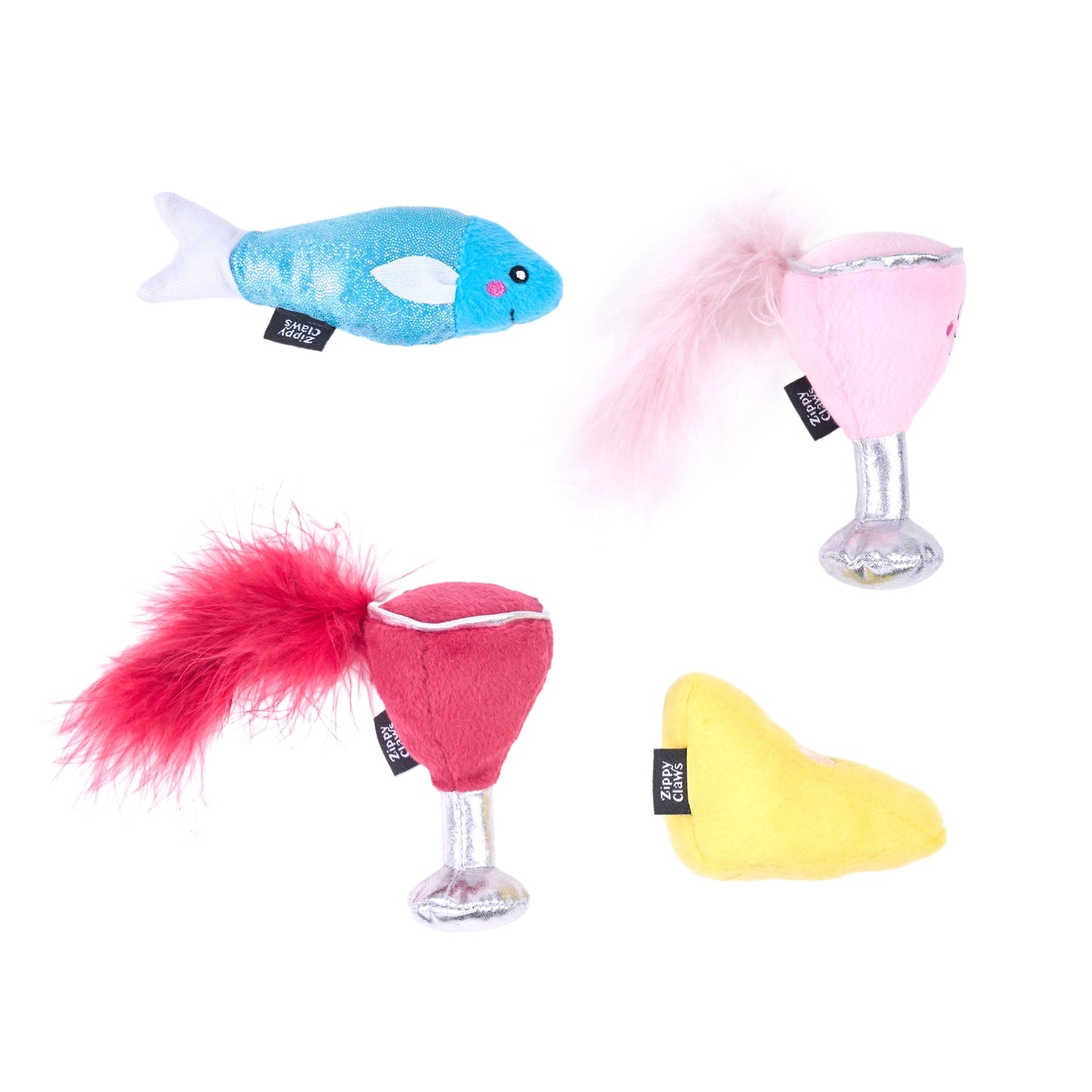 Zippy claws Nomnomz 4 pk cat toy