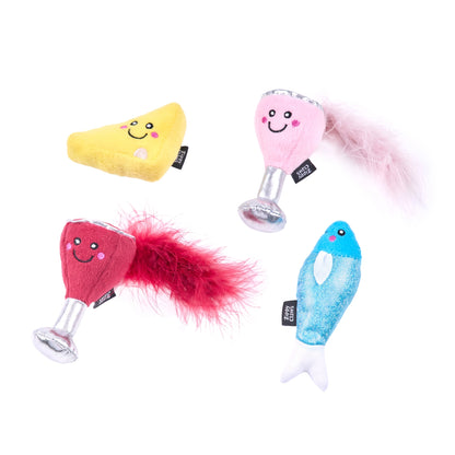 Zippy Claws Nomnomz 4 pack Cat Toy