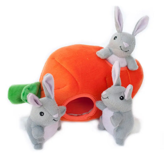 Zippy burrows bunnies in carrot